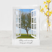 Sympathy Window Uitzicht of Tree Kaart (Gele Bloem)