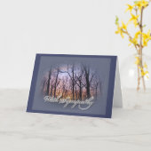 Sympathy Woodland Sunset Kaart (Gele Bloem)