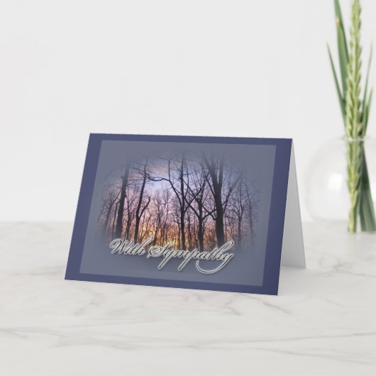 Sympathy Woodland Sunset Kaart (Voorkant)