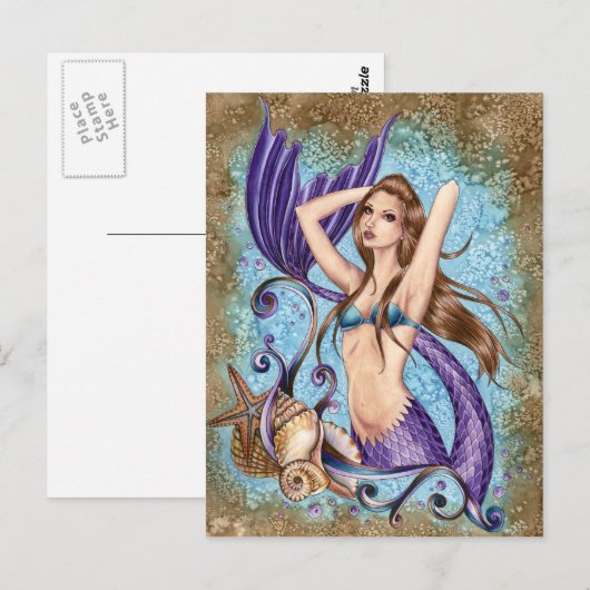 Symphoni - Ocean Mermaid Briefkaart (Voorkant / Achterkant)