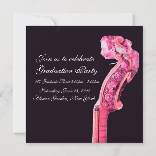 SYMPHONIA CLASSIC MUSIC GRADUATIE MONOGRAM Viool Kaart (Achterkant)