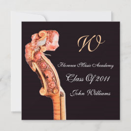 SYMPHONIA  KLASIEKE MUZIEK AFSTUDEER MONOGRAM brui Kaart