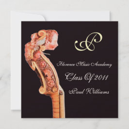 SYMPHONIA KLASIEKE MUZIEK AFSTUDEER MONOGRAM KAART