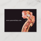 SYMPHONIË, CLASSIC MUZIC Red Brown Black Visitekaartje (Achterkant)