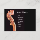 SYMPHONIË, CLASSIC MUZIC Red Brown Black Visitekaartje (Voorkant)