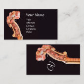 SYMPHONIË, CLASSIC MUZIEK INSTRUMENT Violin Scroll Visitekaartje (Voorkant / Achterkant)