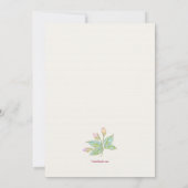 Symphony Floral Invitation Kaart (Achterkant)