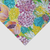 Symphony Hydrangea Papaver Bloemen Weefsel Papier (Detail)