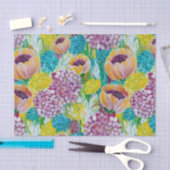 Symphony Hydrangea Papaver Bloemen Weefsel Papier (Craft)