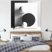 Symphony of Centered Shadows Canvas Afdruk (Insitu (Slaapkamer))