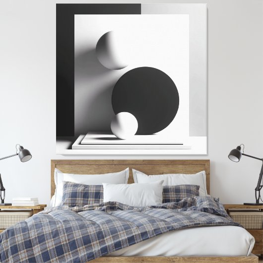 Symphony of Centered Shadows Canvas Afdruk (Insitu (Slaapkamer))