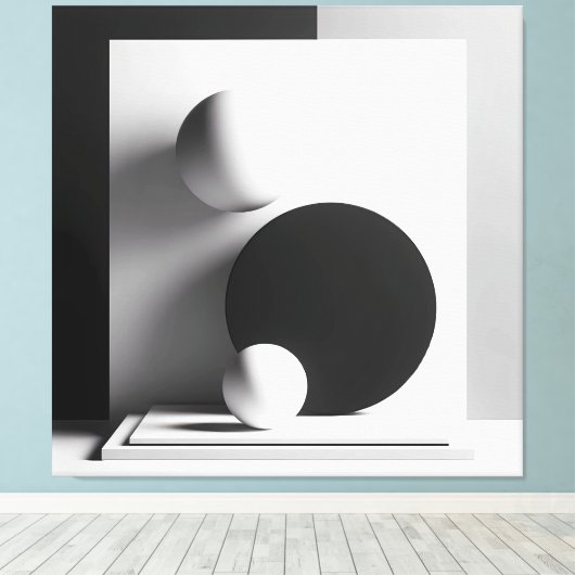 Symphony of Centered Shadows Canvas Afdruk (Insitu (Houten vloer))