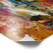 Symphony of Chaos - Abstract palet van echte artie Foto Afdruk (Hoek)