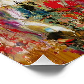 Symphony of Chaos - Abstract palet van echte artie Perfect Poster (Hoek)