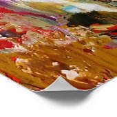 Symphony of Chaos - Abstract palet van echte artie Poster (Hoek)