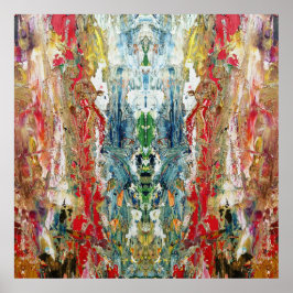 Symphony of Chaos - Abstract palet van echte artie Poster