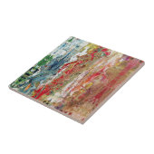 Symphony of Chaos - Abstract palet van echte artie Tegeltje (Zijkant)