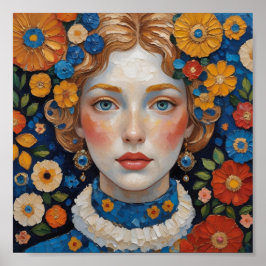 Symphony of Flowers Poster | Maximalist Wall Art