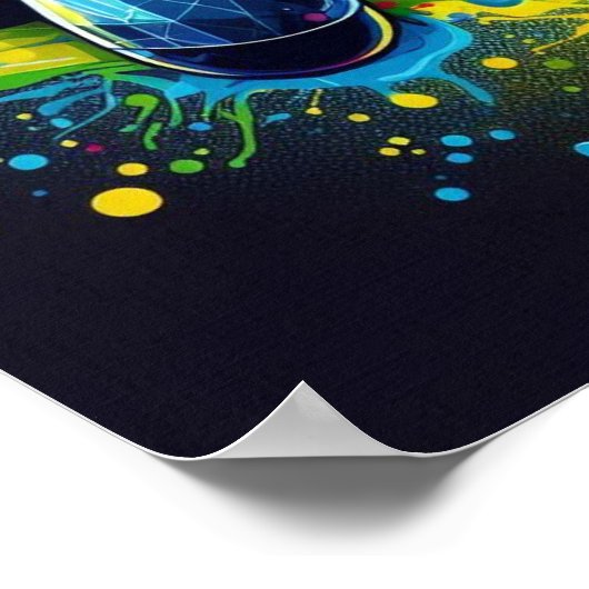 Symphony of Pixels & Sound: Vibrant Gaming Art Poster (Hoek)