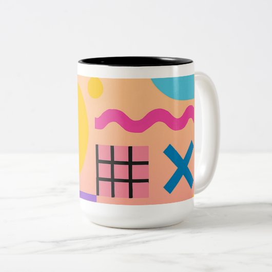 Symphony of Shadows unlock your art potential with Tweekleurige Koffiemok (Voorkant rechts)