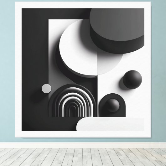 Symphony of Silent Forms  Canvas Afdruk (Insitu (Houten vloer))
