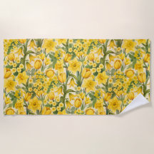 Symphony of Yellow Spring Flowers