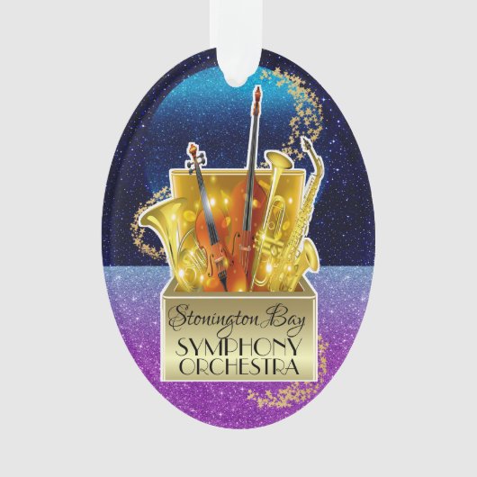 Symphony Orchestra Music Ornament (voorkant)