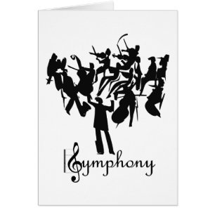 SYMPHONY-orkest in een gestileerd design