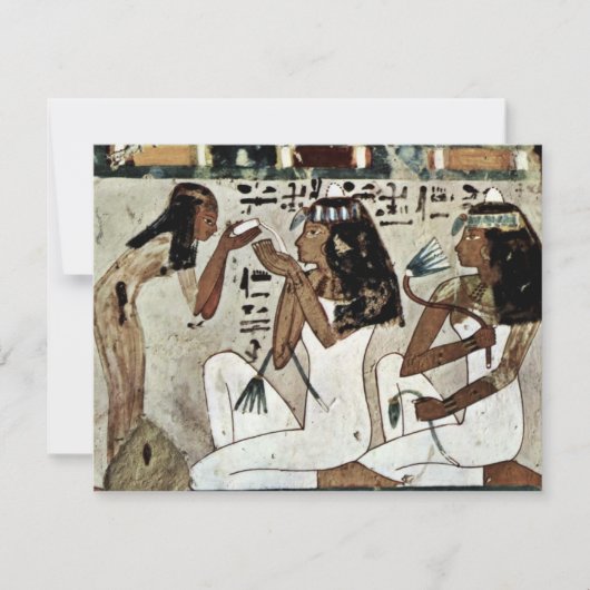 Symposium Detail van Maler Grabkammer Des Thot Kaart (Voorkant)