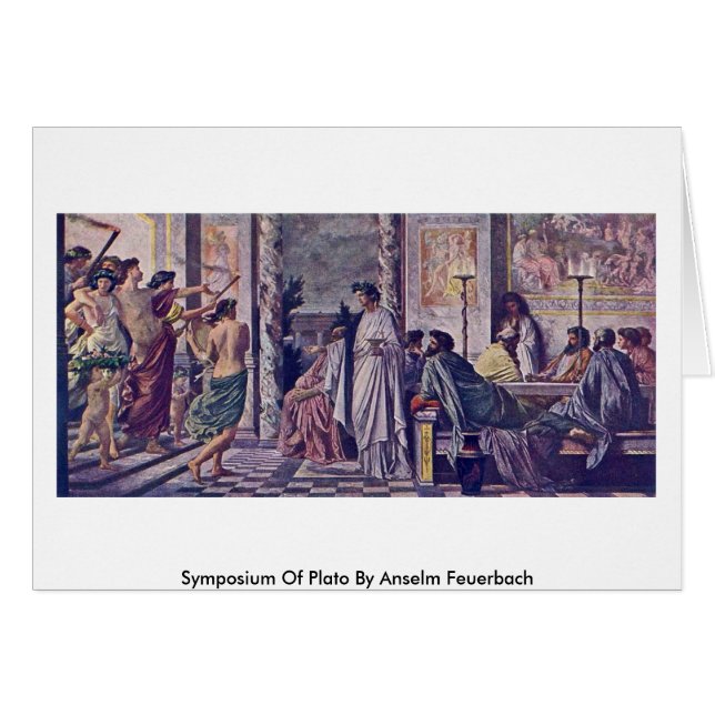 symposium van Plato door Anselm Feuerbach (Voorkant Horizontaal)