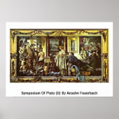 symposium van Plato (II) door Anselm Feuerbach Poster (Voorkant)