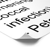 Symptomen Grafiek van ontsteking Meningitis Poster (Hoek)