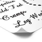 Symptomen Lumbar Spinale subluxen Chiropraktijk Poster (Hoek)