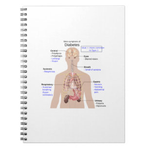 Symptomen van diabetes notitieboek