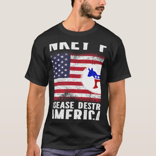 Symptomen van Donkey Pox voor en achter T-shirt (Voorkant)