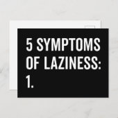 Symptomen van het citaat van het grappige citaat v briefkaart (Voorkant / Achterkant)