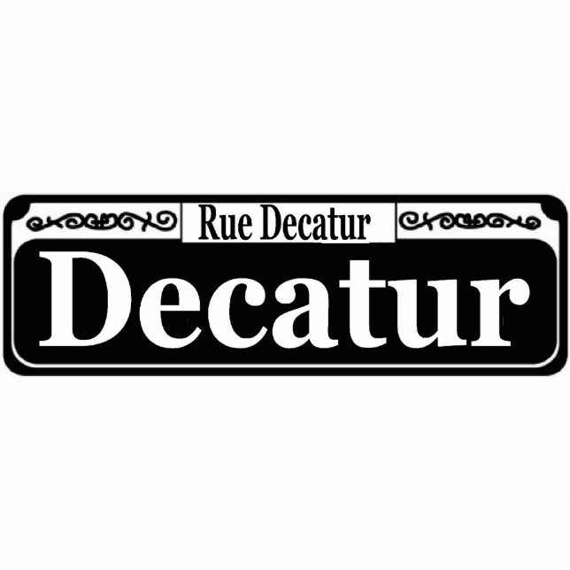 Symptoom van New Orleans Decatur Staand Fotobeeldje (Voorkant)