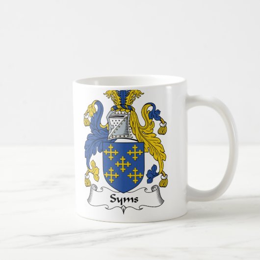 Syms Family Crest Koffiemok (Rechts)