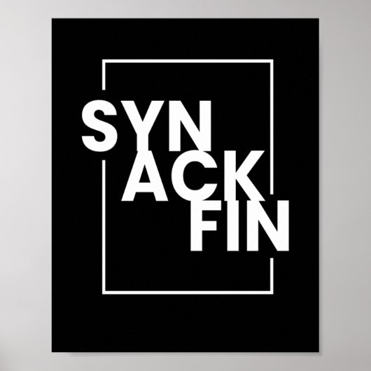 SYN ACK FIN IT Hacker Code Poster (Voorkant)
