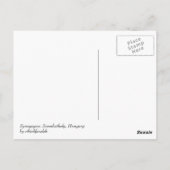 Synagogue Briefkaart (Achterkant)