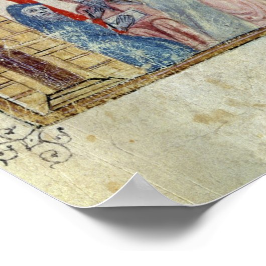 Synagogue, c.1350, Noord-Spanje Poster (Hoek)