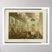 Synagogue, Dukes Place, Houndsditch, van Ackerman Poster (Voorkant)