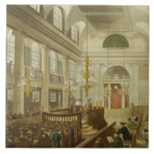 Synagogue, Dukes Place, Houndsditch, van Ackerman Tegeltje (Voorkant)