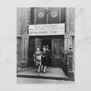 Synagogue Prayer Service op D-dag 6 juni 1944 Briefkaart