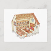 Synagogue. Vijftiende eeuw. Midden-Europa Briefkaart (Voorkant)