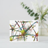 Synapes Medische Abstracte Cadeaus Briefkaart (Staand voorkant)