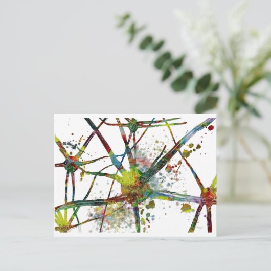 Synapes Medische Abstracte Cadeaus Briefkaart (Staand voorkant)