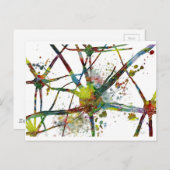 Synapes Medische Abstracte Cadeaus Briefkaart (Voorkant / Achterkant)