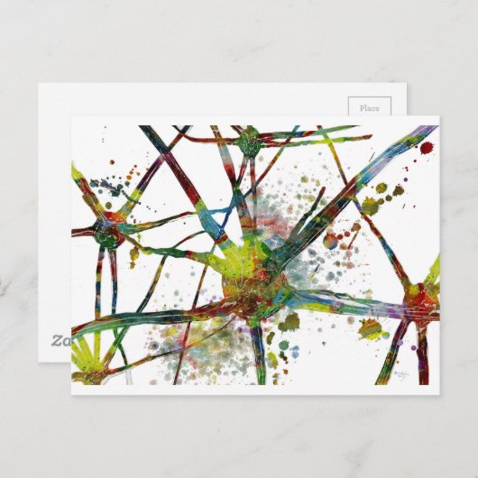 Synapes Medische Abstracte Cadeaus Briefkaart (Voorkant / Achterkant)