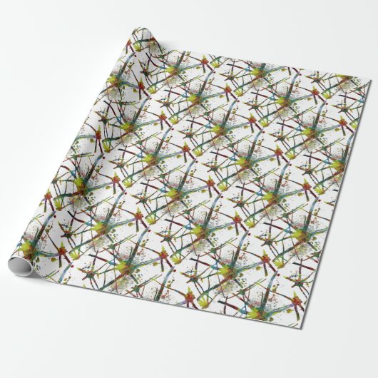 Synapes Medische Abstracte Cadeaus Cadeaupapier (Uitgerold)